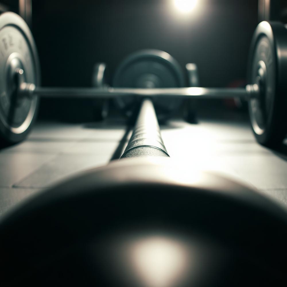 Barbell close-up